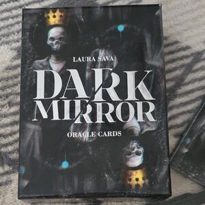 Laura Sava Dark Mirror Oracle Cards - Black with Gold Accents
